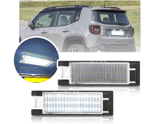 Світлодіодні лампи номерного знака для Jeep Renegade Canbus 2015-2021 OEM-номер: 68247166AA