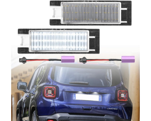 Світлодіодні лампи номерного знака для Jeep Renegade Canbus 2015-2021 OEM-номер: 68247166AA