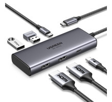 Концентратор USB-C 6 в 1 UGREEN