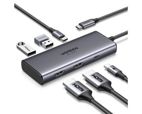 Концентратор USB-C 6 в 1 UGREEN