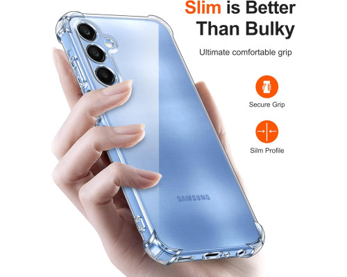 Прозорий чохол для Samsung Galaxy A25 5G + 3 захисних скла
