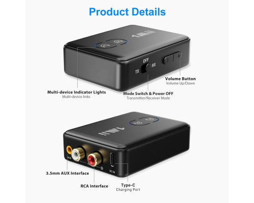 Бездротовий аудіоадаптер ML302 Bluetooth