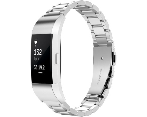 Змінний ремінець з нержавіючої сталі для фітнес-годинника Fitbit Charge 2