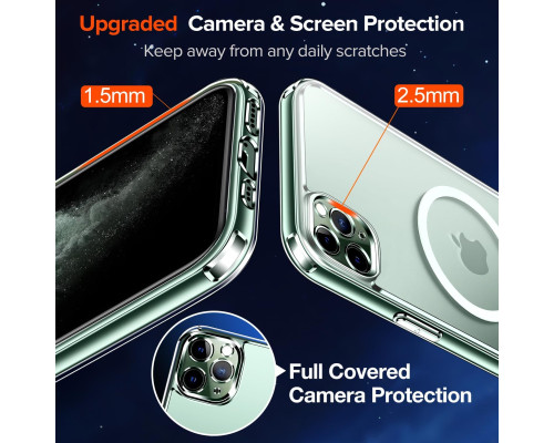 Прозорий магнітний чохол ivoler для iPhone 11 Pro