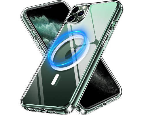 Прозорий магнітний чохол ivoler для iPhone 11 Pro