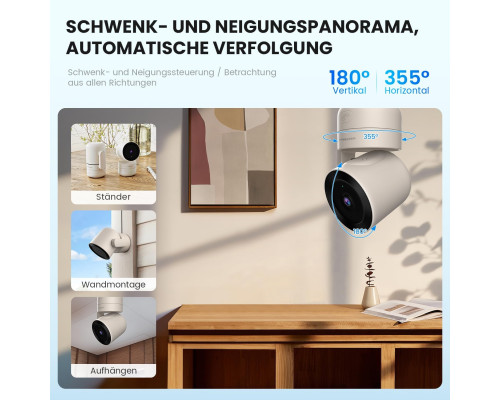 Камера VEEZOOM 4MP WLAN для приміщень 2.4G WiFi