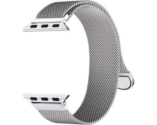 Ремінець для годинника сумісний з Apple Watch (срібний)