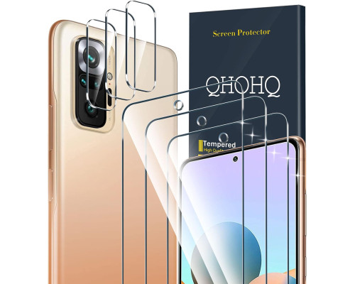 Захисна плівка для екрану QHOHQ з 3 частин для Xiaomi Redmi Note 10 Pro/Note 10 Pro MAX