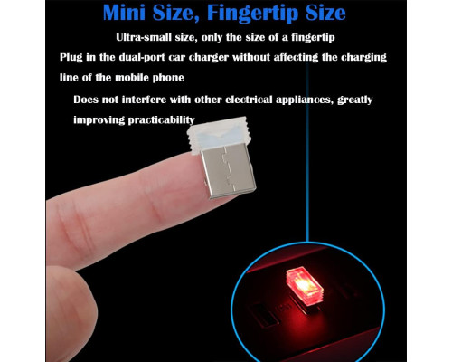 Світлодіодне підсвічування салону USB (Комплект 10шт)