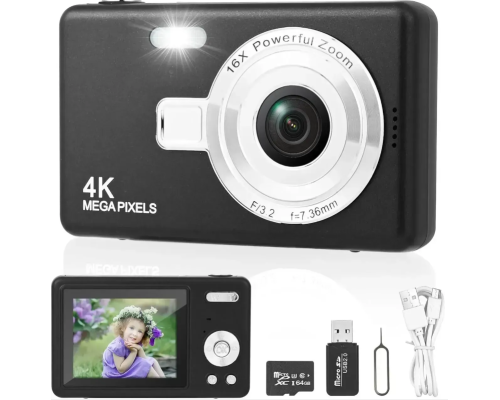 Цифрова камера Euakee Digital Camera 2.7K 48MP