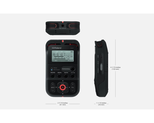 Портативний аудіорекордер високої роздільної здатності Roland R-07