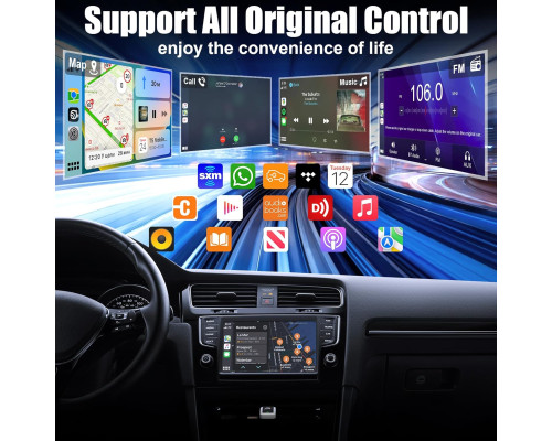 Бездротовий адаптер 2-в-1 для CarPlay та Android Auto 5GHz WiFi та Bluetooth