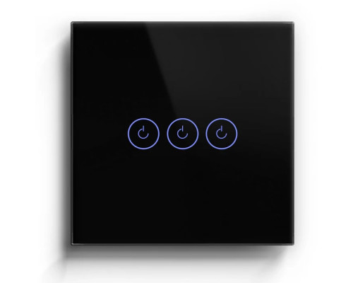3-х канальний (з нейтраллю) вимикач світла Bseed Smart Wifi