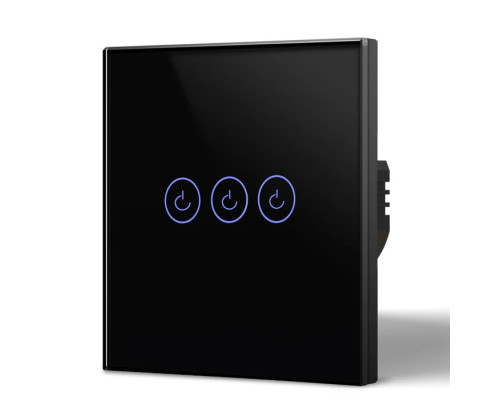 3-х канальний (з нейтраллю) вимикач світла Bseed Smart Wifi