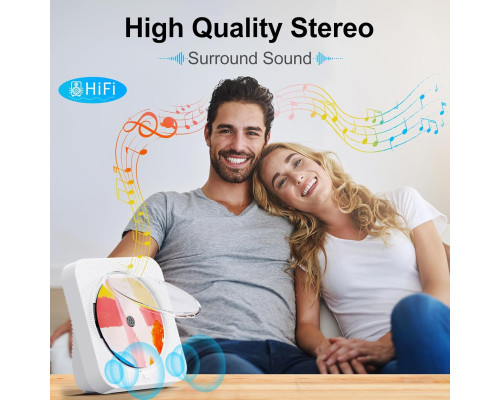 Портативний CD-плеєр KC-718 з Bluetooth та акумулятором 2600 мАг