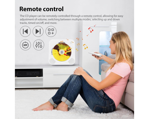 Портативний CD-плеєр KC-718 з Bluetooth та акумулятором 2600 мАг
