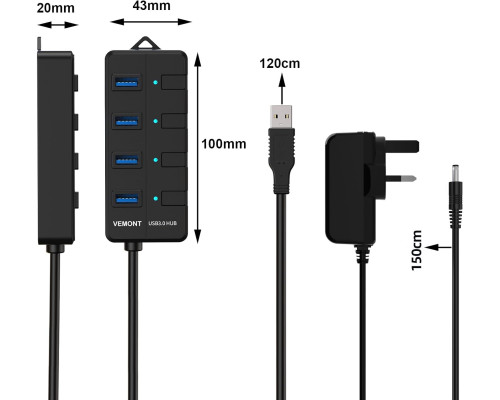 USB-концентратор Powered USB 3.0