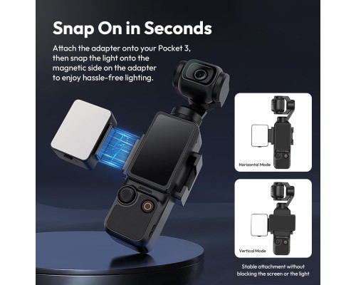 Міні-підсвічування ULANZI LM001 з магнітом для DJI Osmo Pocket 3/Xtra Muse