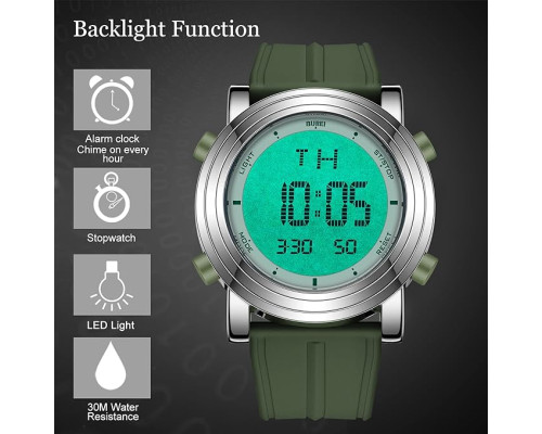 Цифровий чоловічий спортивний годинник BUREI