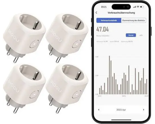 Розумна розетка Nooie Smart Plug WiFi з голосовим керуванням для дому