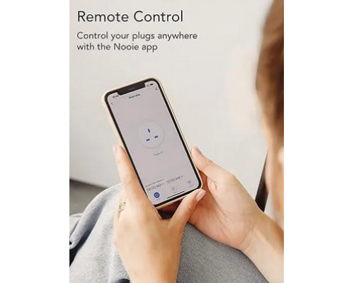 Розумна розетка Nooie Smart Plug WiFi з голосовим керуванням для дому