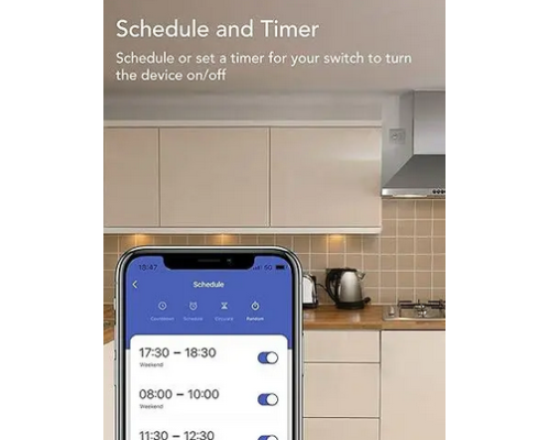 Розумна розетка Nooie Smart Plug WiFi з голосовим керуванням для дому