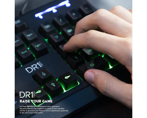 Ергономічна ігрова клавіатура DR1TECH Puma з підсвічуванням