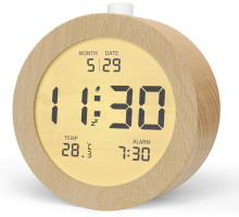 Цифровий дерев'яний будильник aboveClock