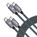 Кабель RAMPOW USB C - USB C 240 Вт 1 м (2 шт)