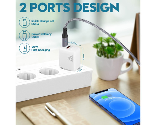 Зарядний пристрій LUOSIKE 20 Вт USB C