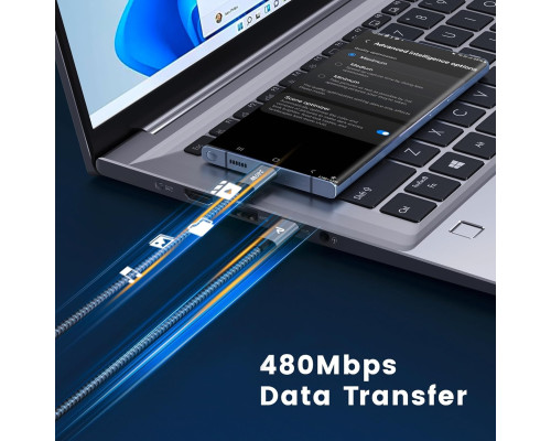 Кабель RAMPOW USB C - USB C 240 Вт 1 м (2 шт)