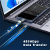 Кабель RAMPOW USB C - USB C 240 Вт 1 м (2 шт)