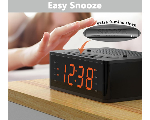 Будильник iTOMA з FM-радіо та Bluetooth