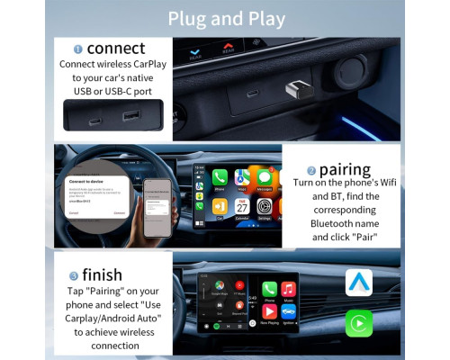 Бездротовий адаптер CarPlay 2-в-1 TERRIFI