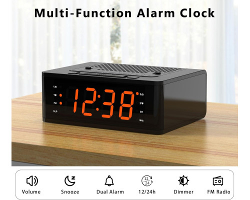Будильник iTOMA з FM-радіо та Bluetooth