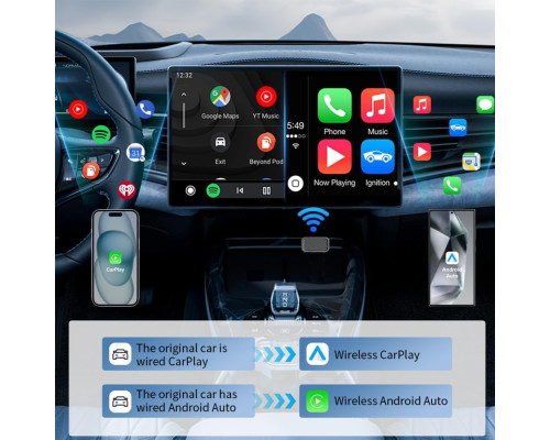 Бездротовий адаптер CarPlay 2-в-1 TERRIFI
