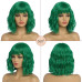 Коротка зелена перука BESTUNG для жінок