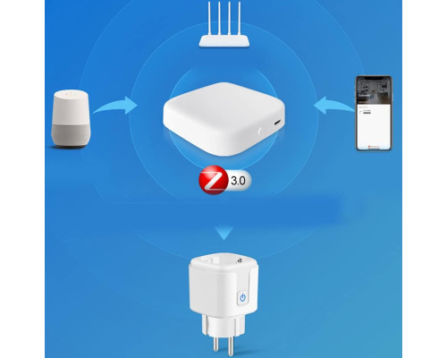 Електрична розетка для розумного будинку 16A ZigBee Tuya WiFi EU