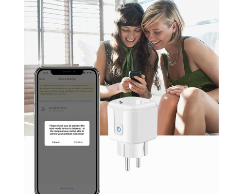 Електрична розетка для розумного будинку 16A ZigBee Tuya WiFi EU