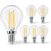 Світлодіодна лампа Aigostar Filament E14, тепле світло, 2700K, 4 Вт. 5шт.