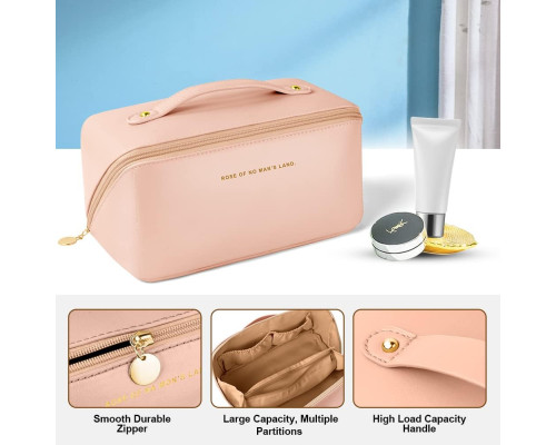 Дорожня косметичка Aucuu Premium PU (рожевий)