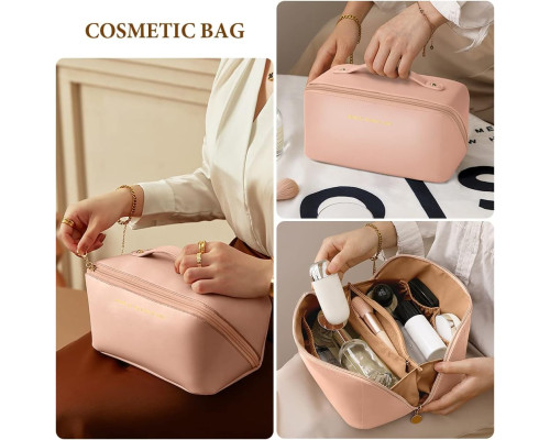 Дорожня косметичка Aucuu Premium PU (рожевий)