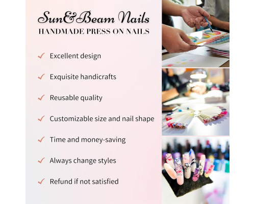 Накладні нігті «балерина» Sun&Beam Nails
