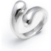 Срібна каблучка у формі краплі 925 проби Silverly, розмiр L 1/2
