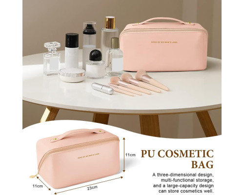 Дорожня косметичка Aucuu Premium PU (рожевий)