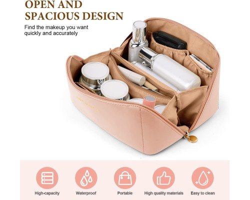 Дорожня косметичка Aucuu Premium PU (рожевий)
