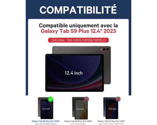 Чохол-клавіатура Earto для планшетів Samsung Galaxy Tab S9 Plus 12.4