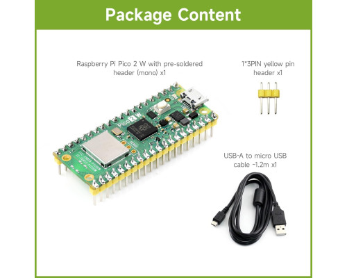 Мікроконтролер Raspberry-Pi-Pico-2-WM RP2350