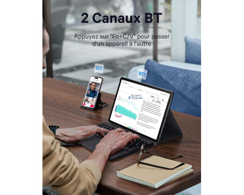 Чохол-клавіатура Earto для планшетів Samsung Galaxy Tab S9 Plus 12.4