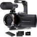 Відеокамера Dumjug 64 МП UHD із зовнішнім мікрофоном
